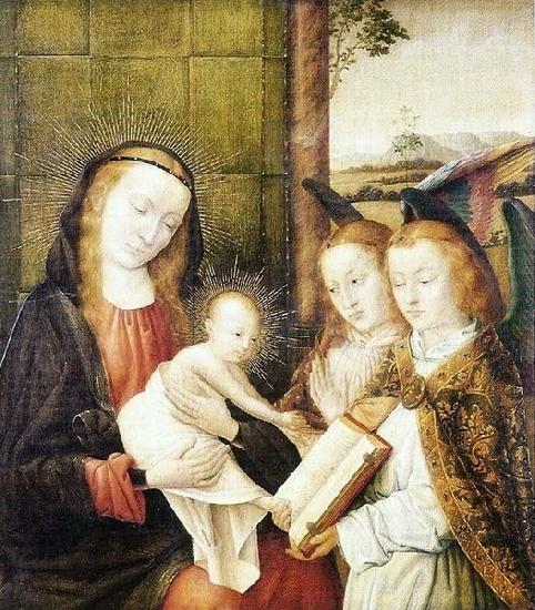 Jan provoost Madonna and Child with two angels oil painting image